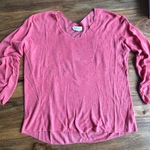 Coral cotton sweater sz L